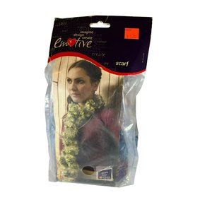 NOS Emotive Scarf Kit Just Add Needles !!!! #11 Circular Needle Needed
